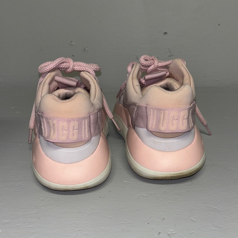 UGG Women's Pink and Cream Sneakers - Picture 6 of 13